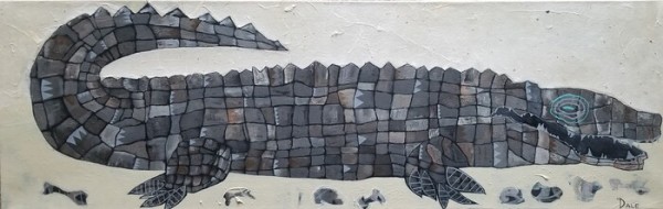 Grey Crocodile by Shirley Dale