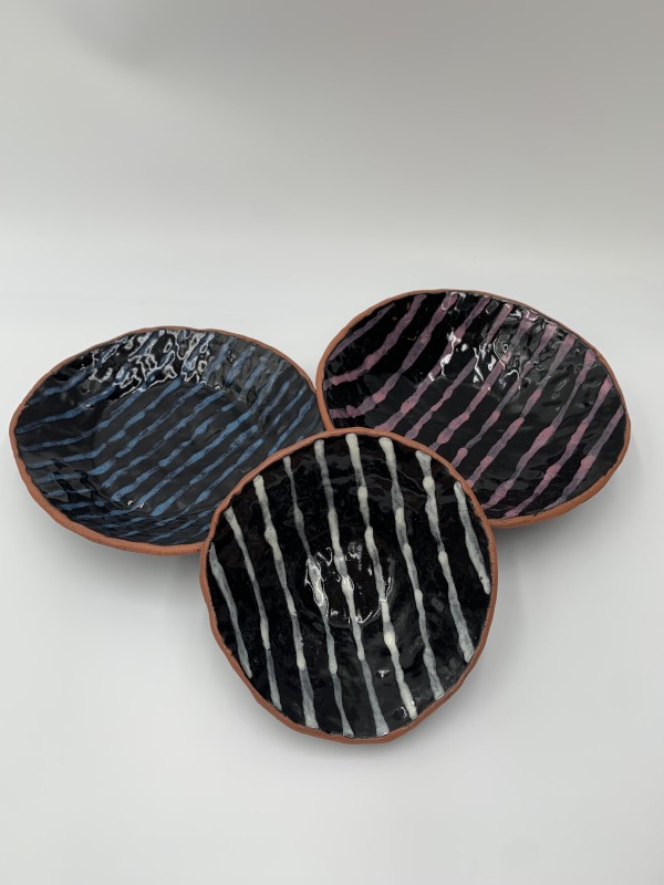 Handbuilt Striped Bowls by Olivia Gallenberger
