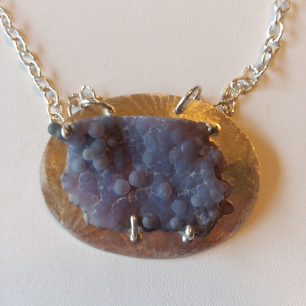 'Grapes' & Silver Pendant by Judi Werner