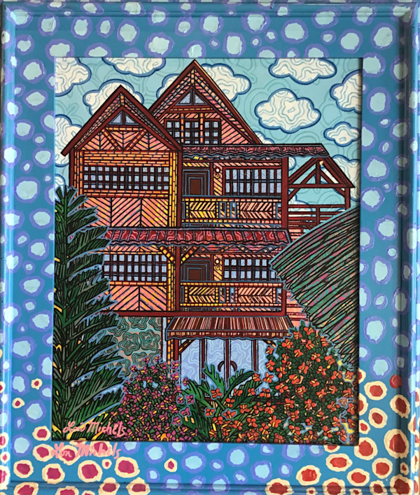 Bamboo House in Playas, Ecuador by Lon Michels