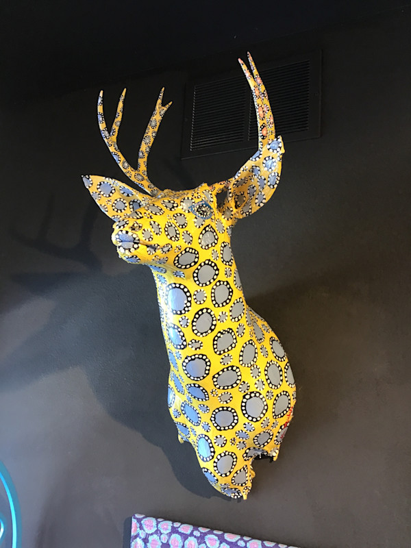 Yellow Deer by Lon Michels