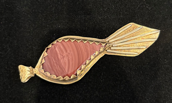 Brass Fish Imperial Jasper by Judi Werner