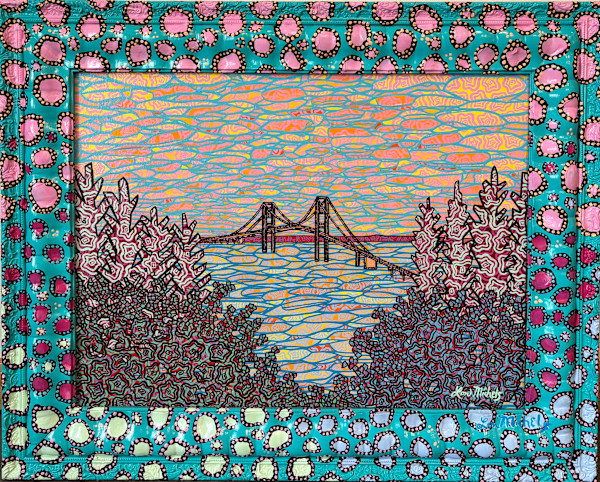 Mackinaw Bridge, UP, MI by Lon Michels