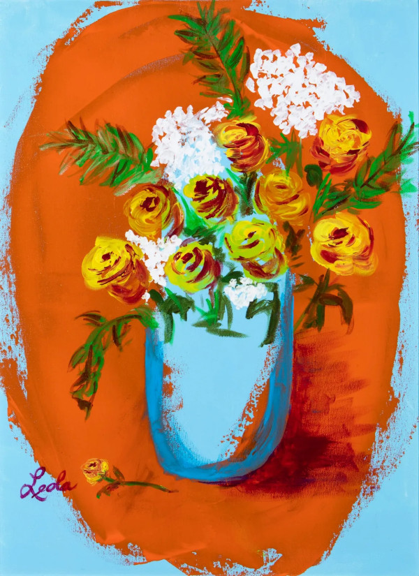 Bouquet in Orange by Leola Culver