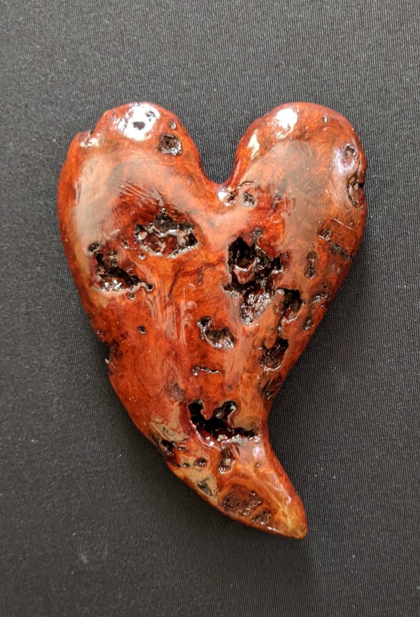 Burl Heart II by Jim Lynes
