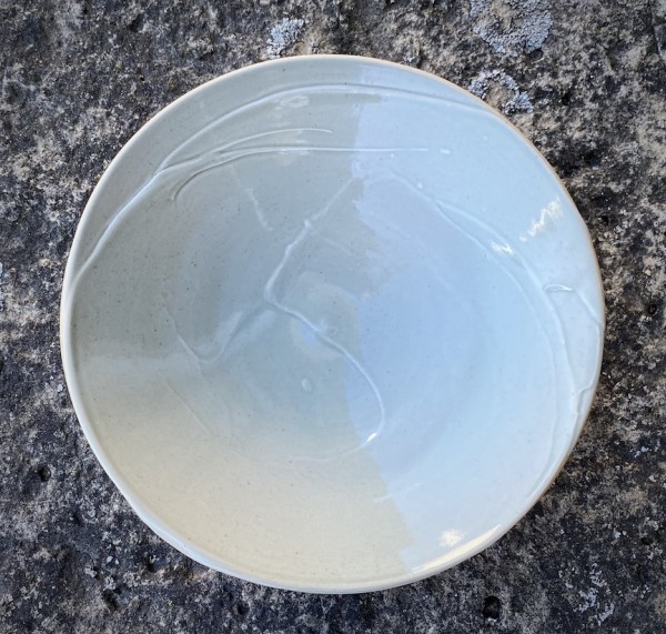 Round Plate  with Texture by Carol Naughton