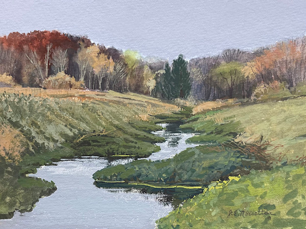 Autumn on Badger Mill Creek by Jan Norsetter