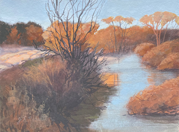 Early Light on the Creek - November by Jan Norsetter
