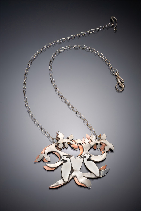 Resting Cranes Necklace by Georgia Weithe