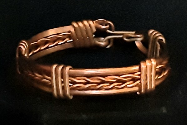 Wire Bangle Bracelet by Therese Miskulin