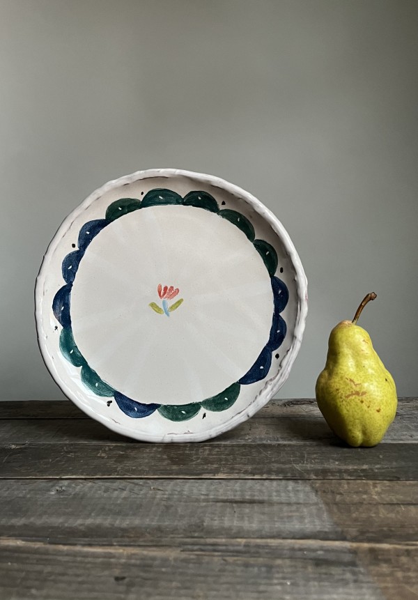 Plate with Scalloped Border by Alyssa Martz