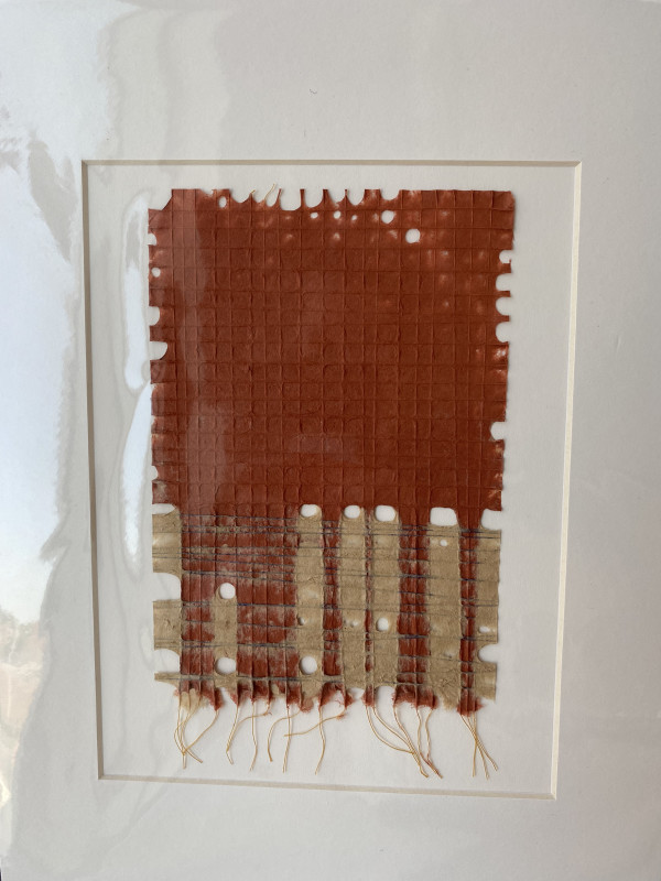 Matted Paper weaving 8 by Hannah O'Hare Bennett