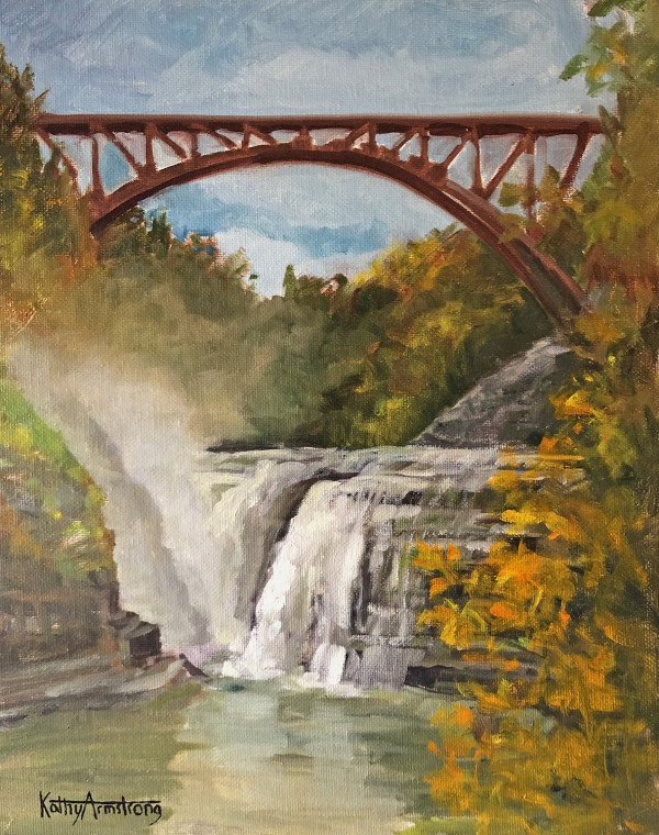 Letchworth, Upper Falls by Kathy Armstrong