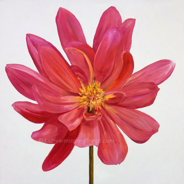 Dahlia Portrait by Kathy Armstrong