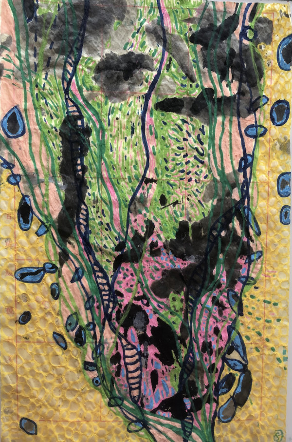 Chemo day drawing series 2, #020, 2 December 2020, Image 1.