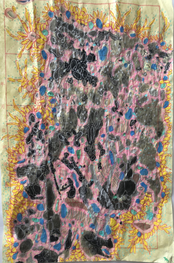 Chemo day drawing series 2,   #022, 6 January 2021, Image 1.
