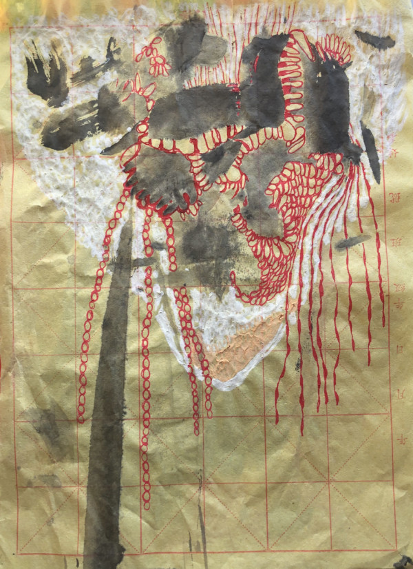 Chemo Day drawing Series 1, #040 11  Feb 2020 #1 by CLARE SMITH, Image 1.