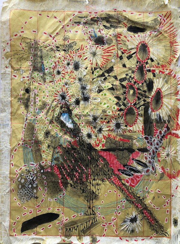 Chemo day drawing Series 1,  #012 28 June 2019 #1 by CLARE SMITH, Image 2.