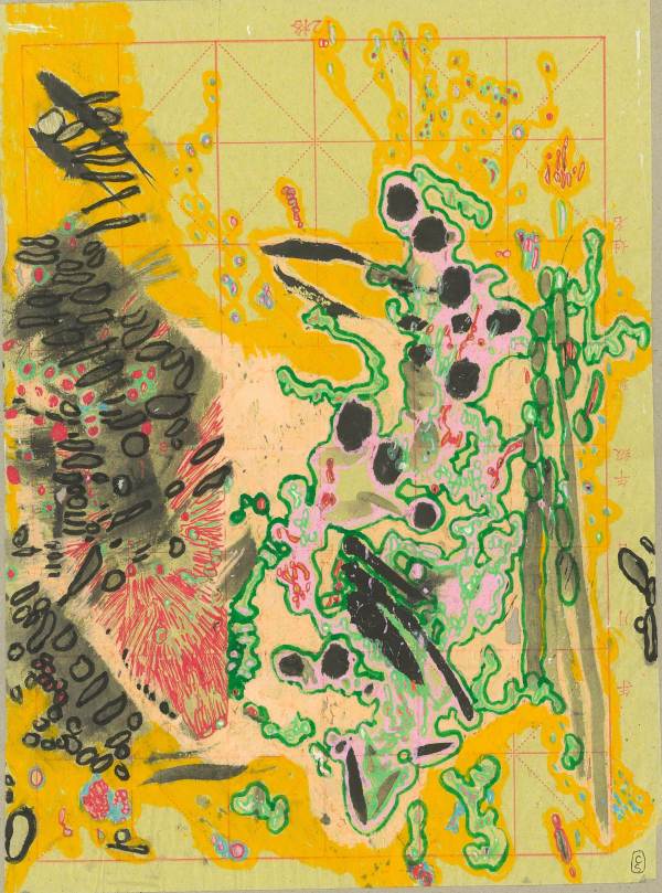 Chemo Day drawing Series 1, #032  9 Dec  2019 #2 by CLARE SMITH, Image 1.