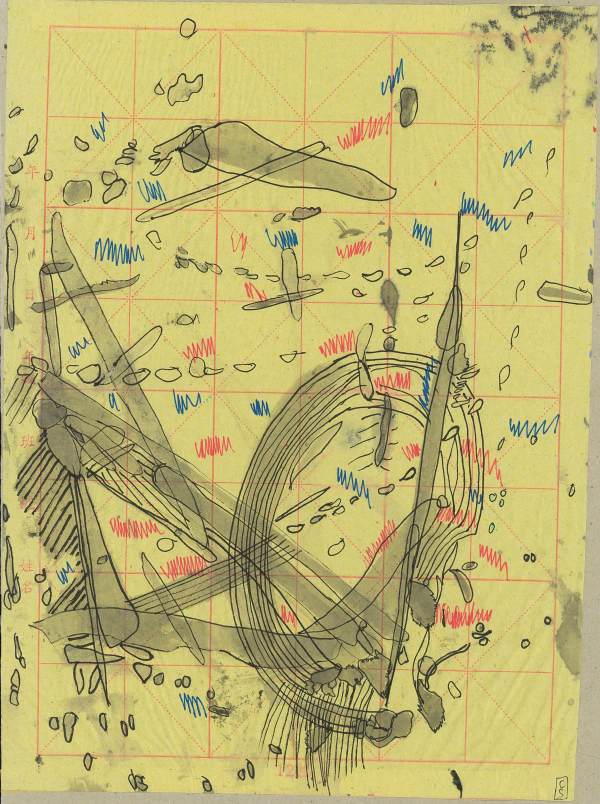 Chemo Day drawing series 1, #035, 31 Dec  2019 #3 by CLARE SMITH, Image 1.