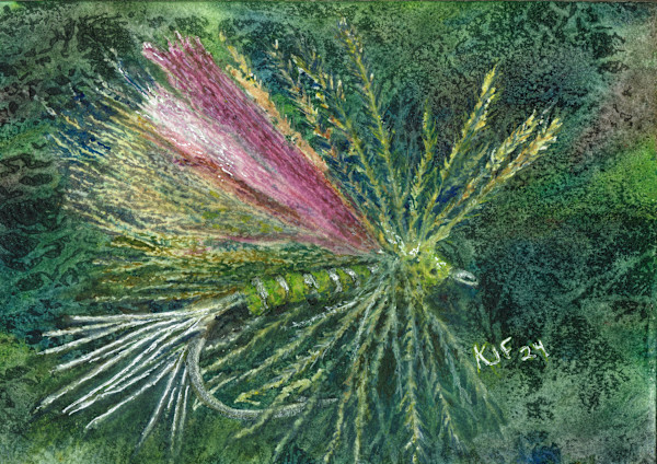 Corn Fed Caddis by Katherine J Ford