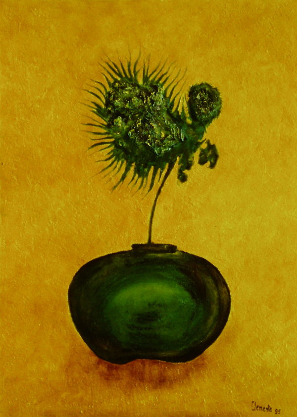 Green Vase by Clemente Mimun