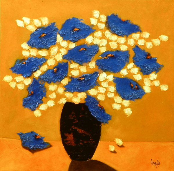 Floral Blue by Clemente Mimun