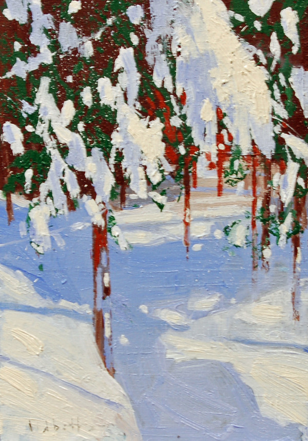 Snow-Covered Trees - Homage To Thomson