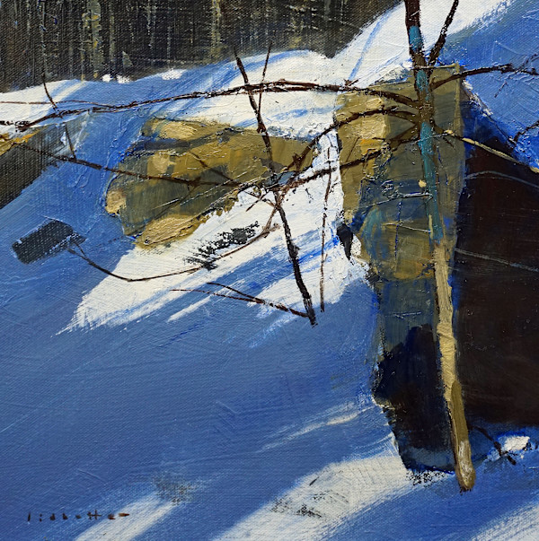 Snow and Rock by David Lidbetter Fine Art, Image 1.
