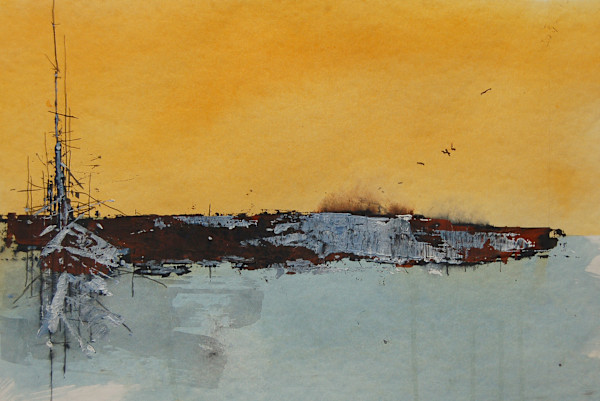 Study In Orange And Blue by David Lidbetter Fine Art, Image 1.