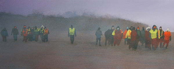 The Search Resumes At Dawn by David Lidbetter Fine Art