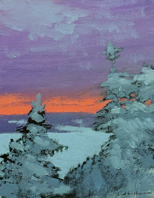 Winter Sunset by David Lidbetter Fine Art, Image 1.