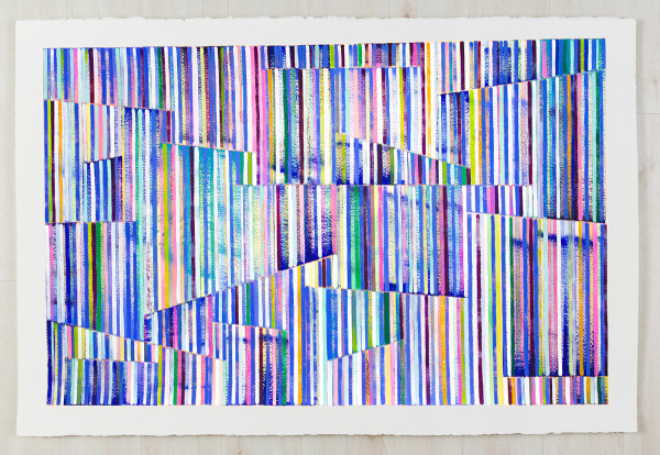 Color Study in Vertical Blue by Johanna Boccardo