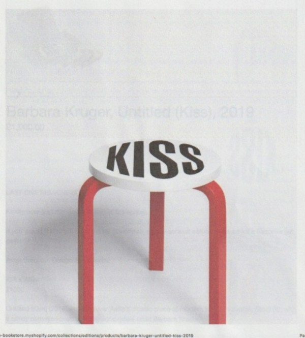 Untitled (Kiss) by Barbara Kruger