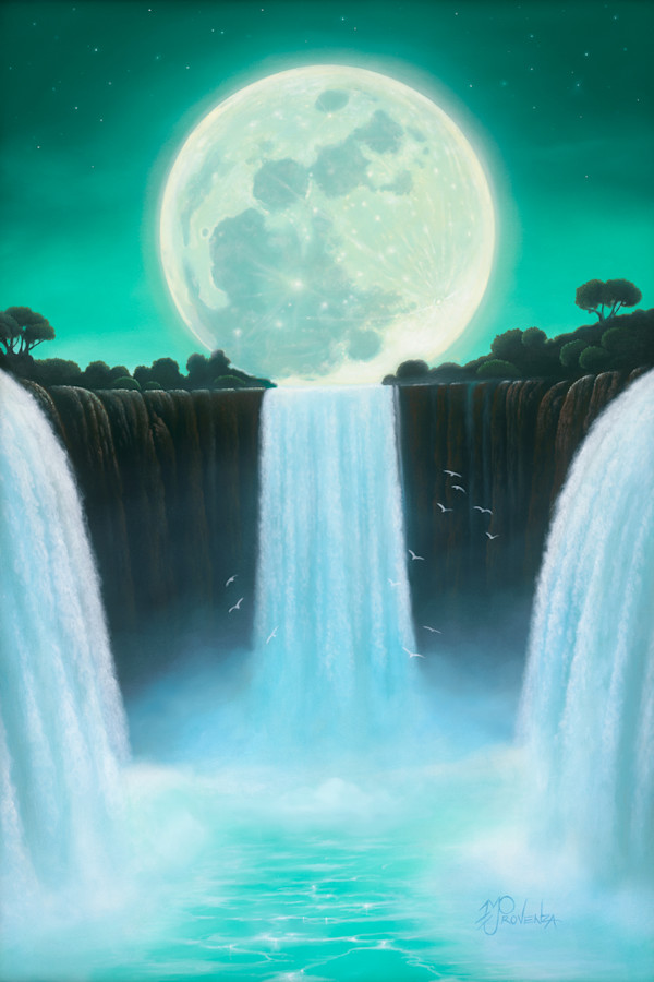 Full Moon Falls by Michael Provenza