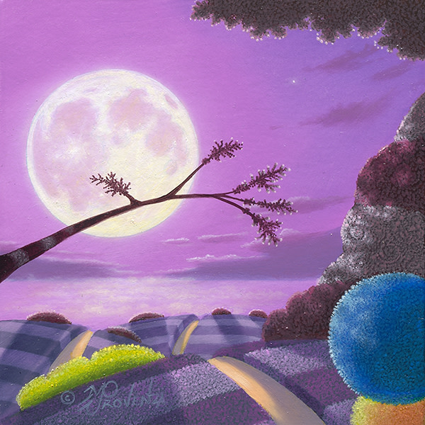 Misty Purple Moon by Michael Provenza
