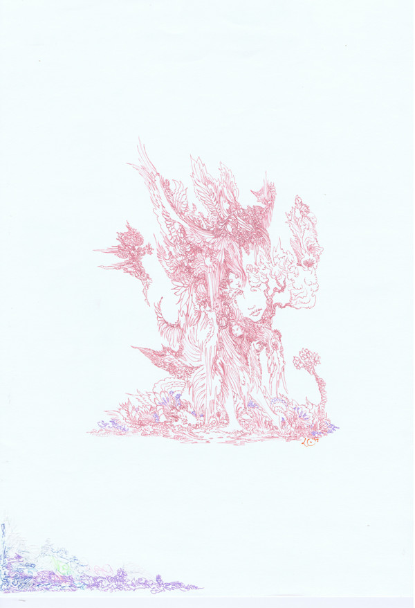 Pensive Dryad by Lee Conklin