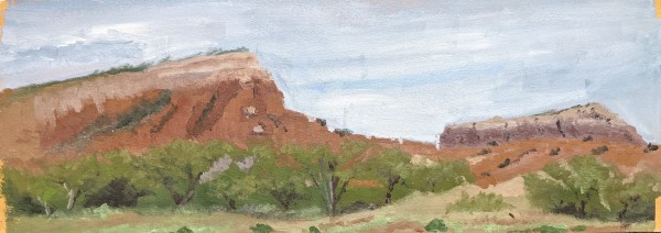 View from Ghost Ranch Parking Lot by Margo Lehman