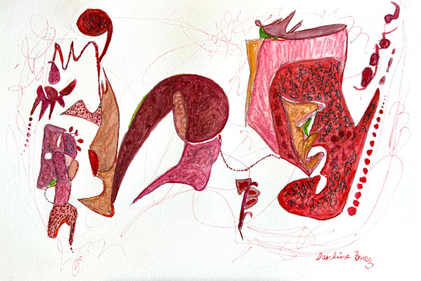 Whimsical Abstract III by Darline Braz, Image 1.