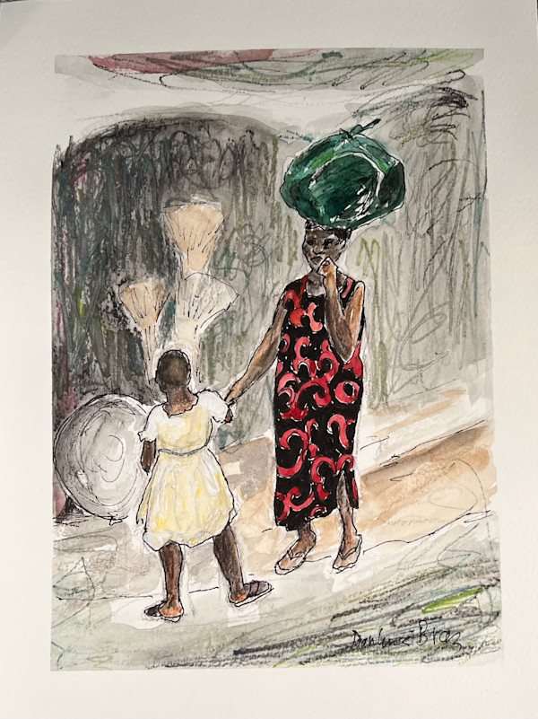 Woman & Little Girl by Darline Braz