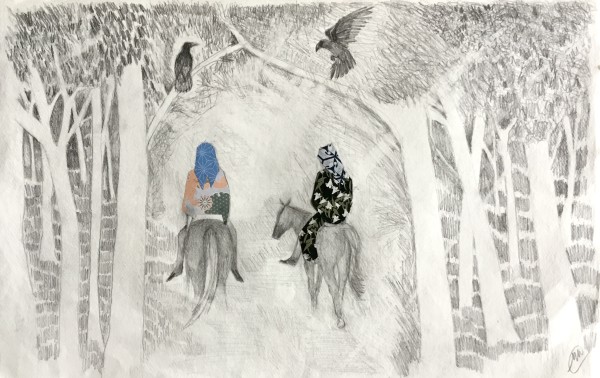 Into the woods (Travellers II) by Marina Marinopoulos