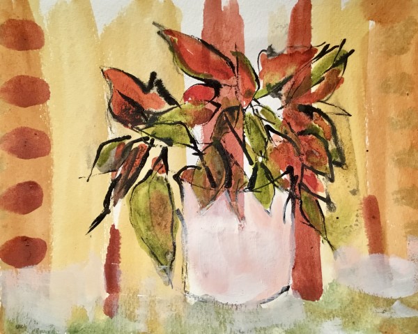 Poinsettias x2 by Marina Marinopoulos