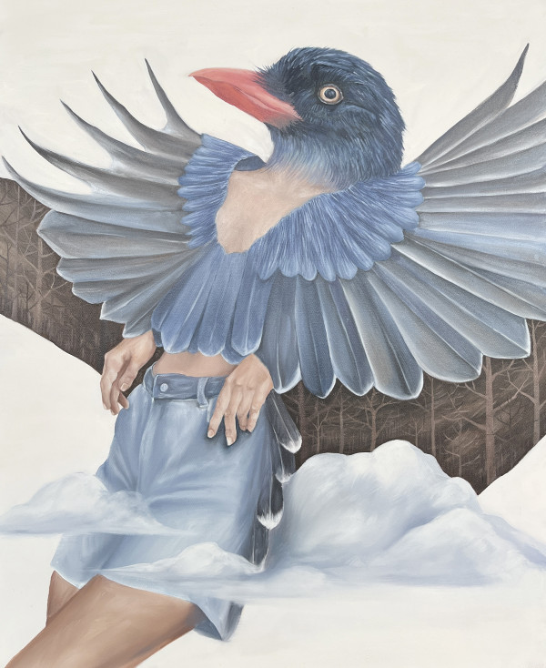 山上的好朋友系列-藍鵲 01 Taiwan Blue Magpie by 馬郁芳 MATILIN Aruwai