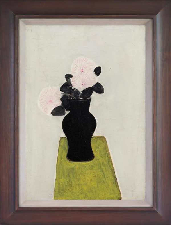 (133/200) 常玉版畫 黑瓶與菊花 Chrysanthemums in a Black Vase by 常玉 Sanyu