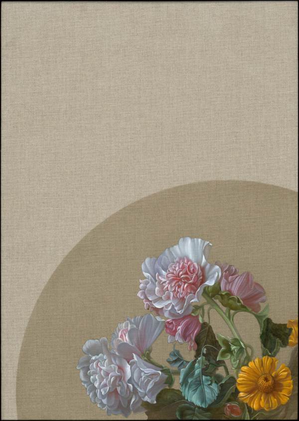 花好月圓#1（兩件一組）Blooming Flowers and Full Moon #1 by 盧昉 LU Fang