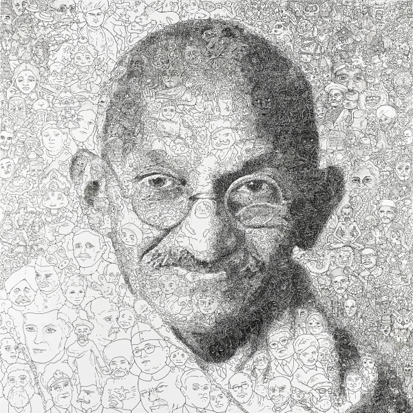 甘地 - 歷史名人系列 Mahatma Gandhi- Historical Portraits by 佐垣慶多 SAGAKI Keita