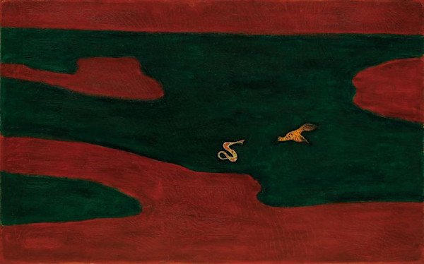 常玉限量版畫 - 鳥與蛇 by 常玉 Sanyu