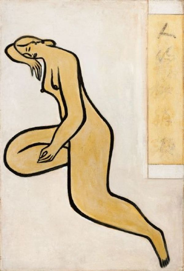 常玉限量版畫 - 人約黃昏後 Sanyu - Liaisons After Sunset by 常玉 Sanyu