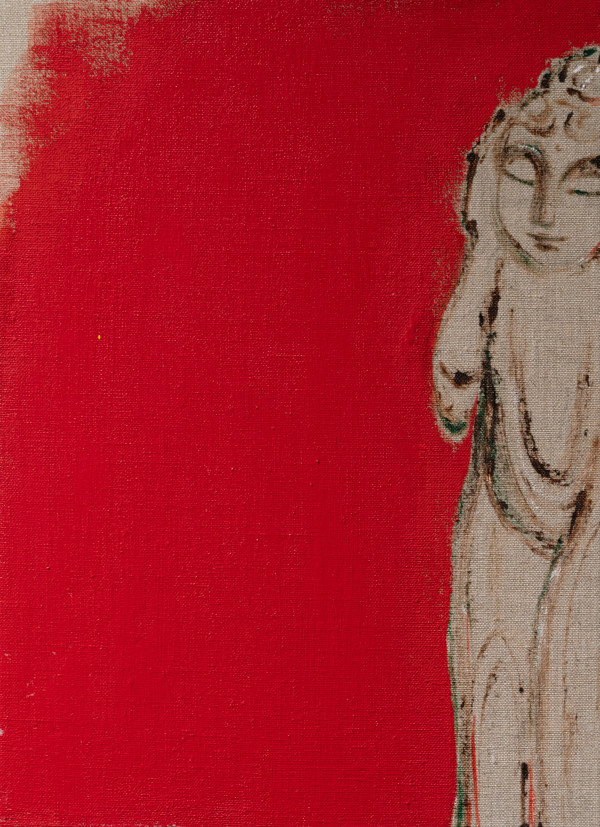 睡佛 (紅) Reclining Buddha (Red) by 曾亞琪 TSENG Ya-Chi