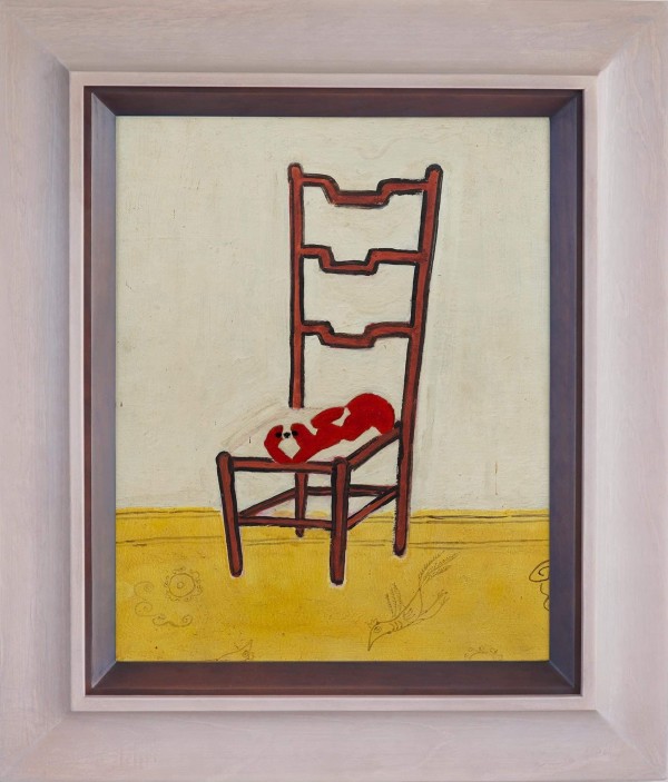 常玉限量版畫 - 趴在椅子上的北京狗 Pekinese on a Chair by 常玉 Sanyu